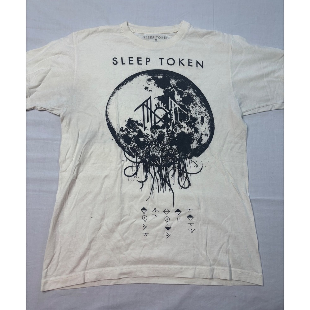 Sleep Token Take Me Back To Eden Album Tracklist Graphic T-Shirt Cream Medium